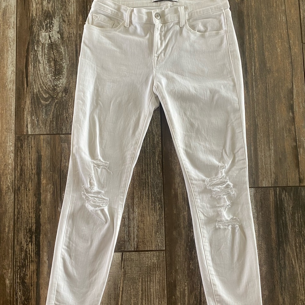 White denim J brand pants